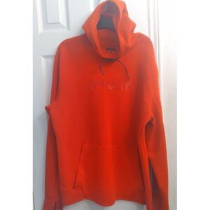 OAKLEY Vibrant Orange Pullover Hoodie‎ Sweatshirt Logo Detail Casual Streetwear